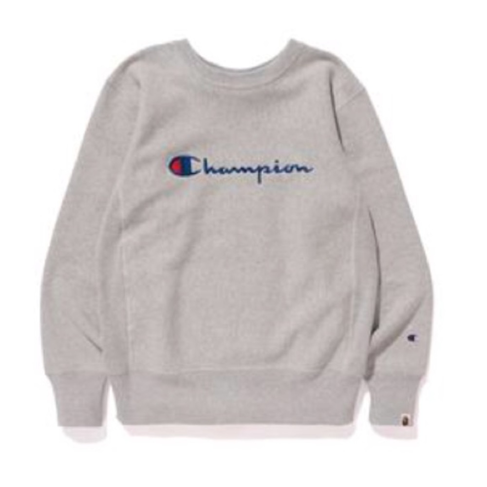 Champion X Bape crew neck hoodie
